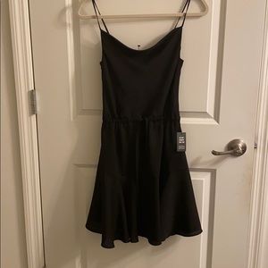 Express Cowl Neck Black Mini Dress